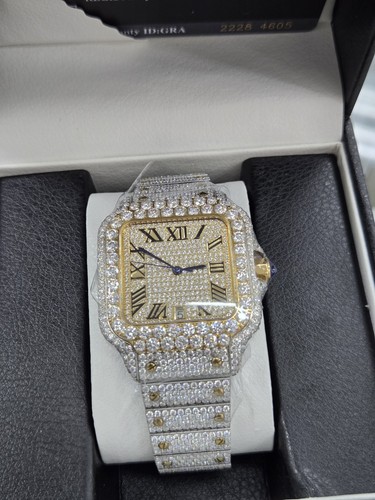 Moissanite watch steel - moissanite, watch,